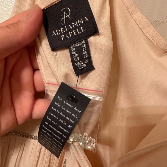 Adrianna Papell beaded chiffon dress - Picture 4 of 7
